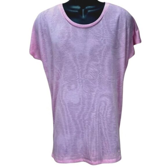 Nike Dri-Fit Pink Loose Fit Sheer Athletic Tshirt Small - Picture 1 of 5
